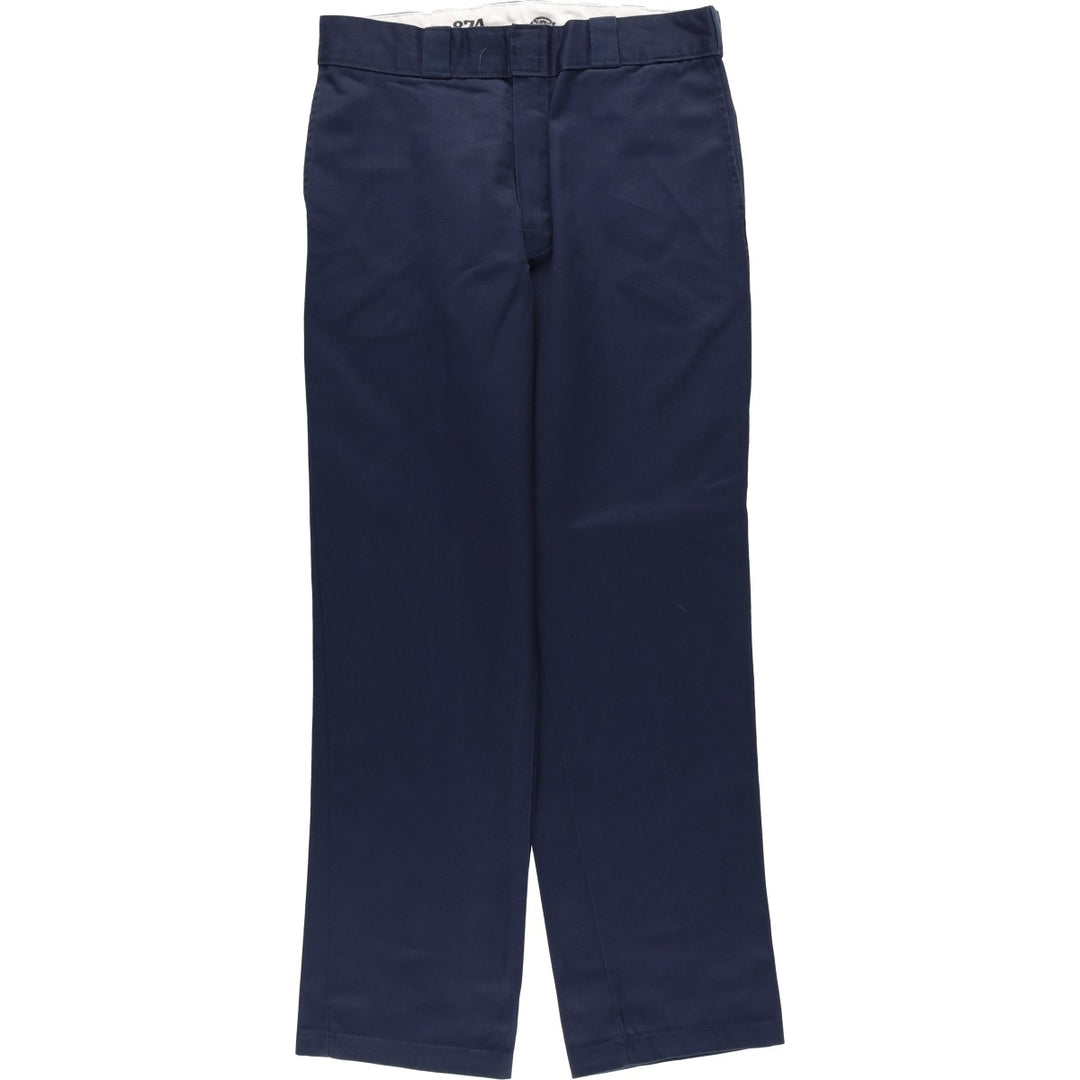 Dickies 874 Original Fit Work Pants, Men's, Size W34 polyester navy blue type Vintage Second Hand