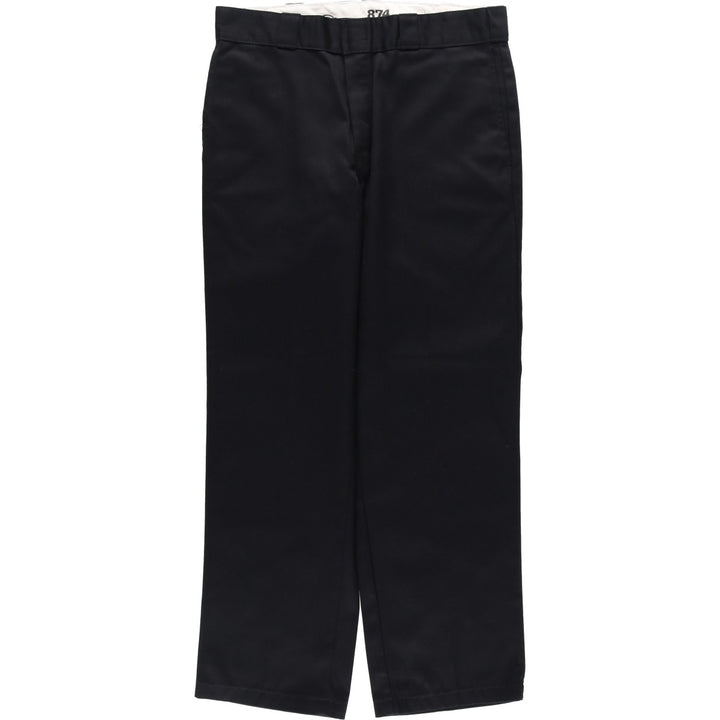 Dickies 874 Original Fit Work Pants, Men's, Size W33 polyester black type Vintage Second Hand
