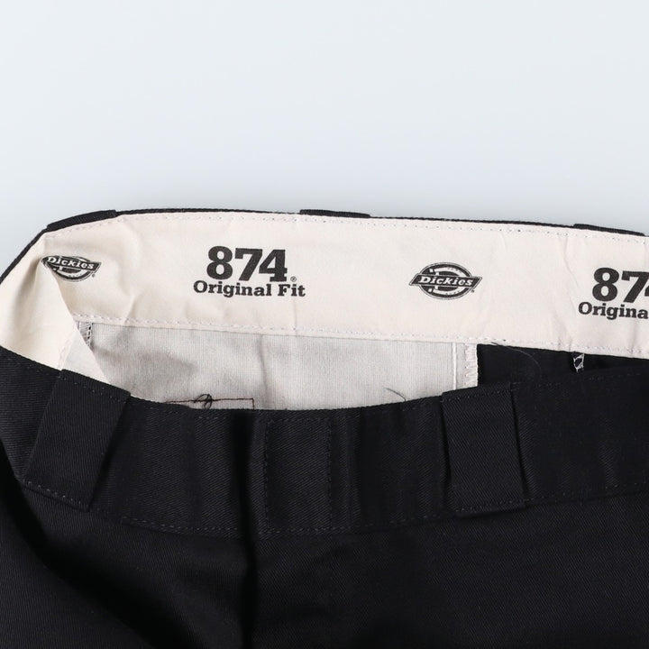 Dickies 874 Original Fit Work Pants, Men's, Size W33 polyester black type Vintage Second Hand