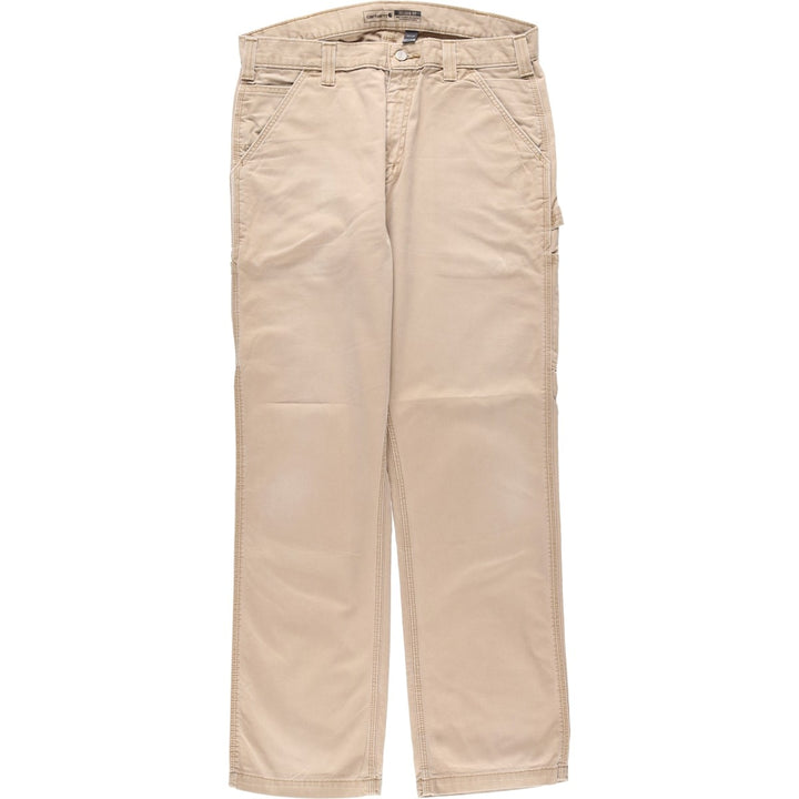 Carhartt Relaxed Fit Painter Pants, Men's, W34 equivalent cotton Beige type Vintage Second Hand