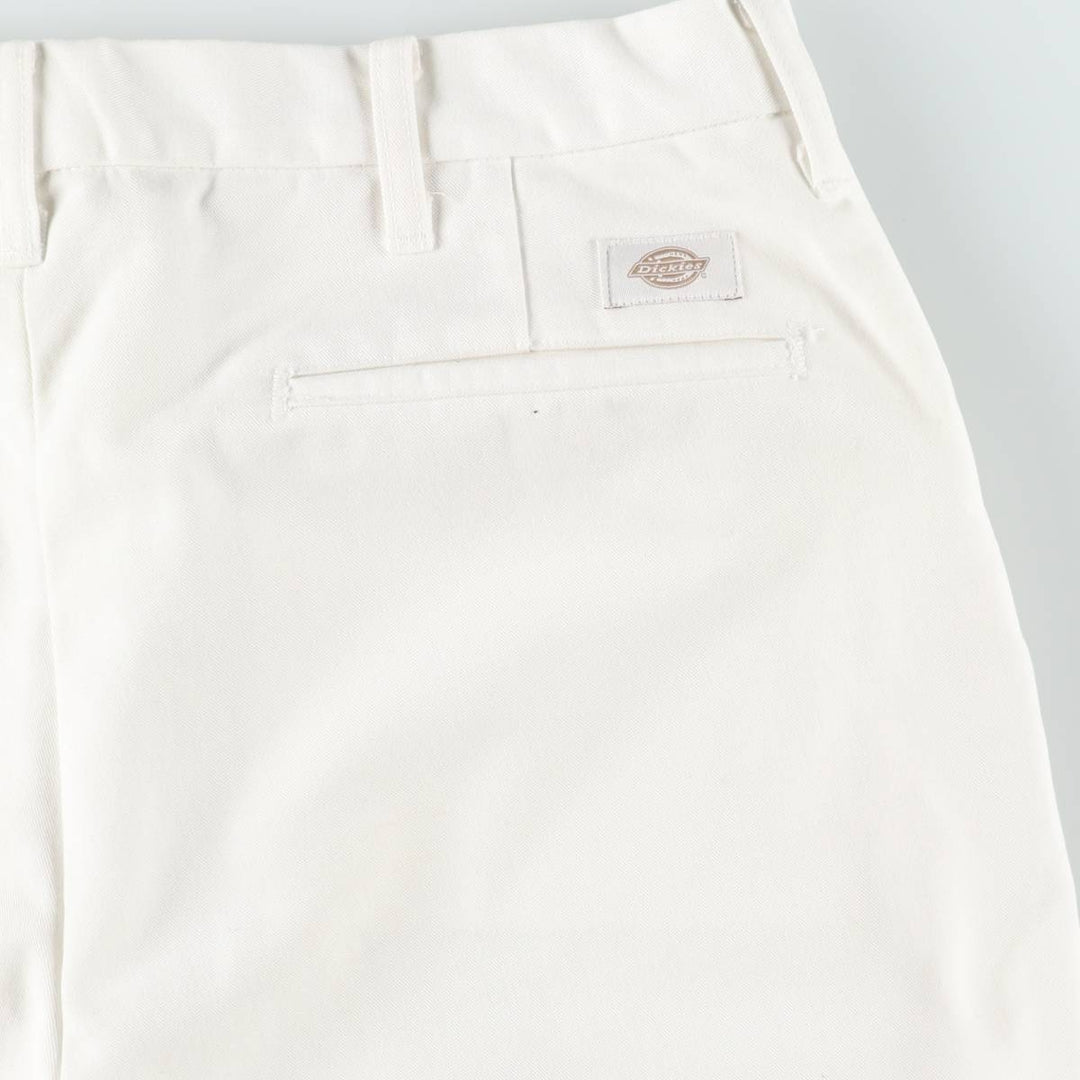 Vintage 80s-90'S Dickies work pants, made in USA, men's size W35 (approx.). polyester white type Vintage Second Hand