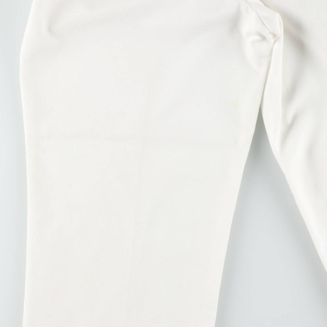 Vintage 80s-90'S Dickies work pants, made in USA, men's size W35 (approx.). polyester white type Vintage Second Hand