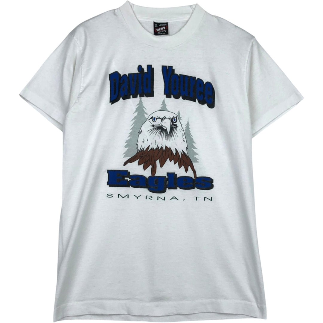 90'S Fruit of the Loom printed T-shirt, made in the USA, men's size M, vintage cotton white type Vintage Second Hand