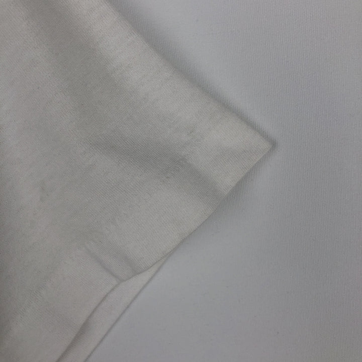 90'S Fruit of the Loom printed T-shirt, made in the USA, men's size M, vintage cotton white type Vintage Second Hand