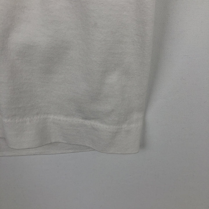 90'S Fruit of the Loom printed T-shirt, made in the USA, men's size M, vintage cotton white type Vintage Second Hand
