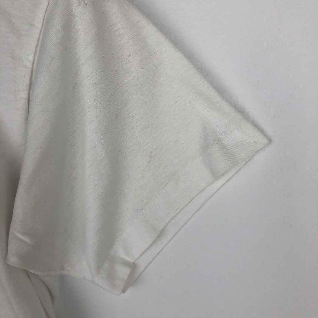 90'S Fruit of the Loom printed T-shirt, made in the USA, men's size M, vintage cotton white type Vintage Second Hand