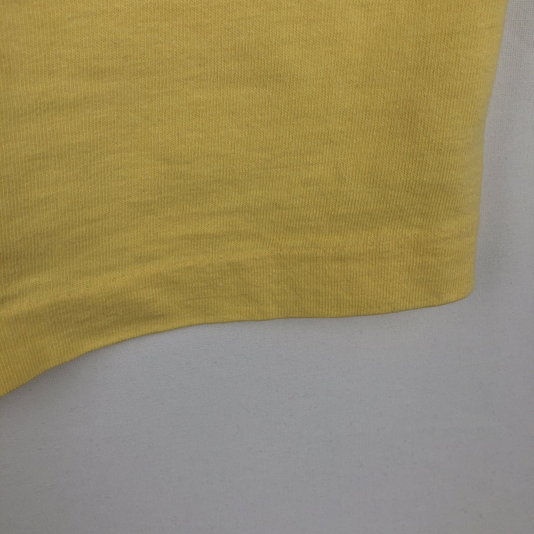 70'S Town Craft Print T-Shirt, Men's Size S (approx.), Short Sleeve, Vintage unclear yellow type Vintage Second Hand