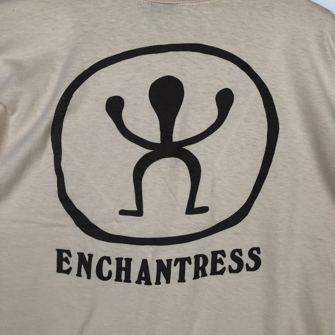 80'S Anvil Printed T-shirt Made in USA Men's XL Vintage cotton Beige type Vintage Second Hand