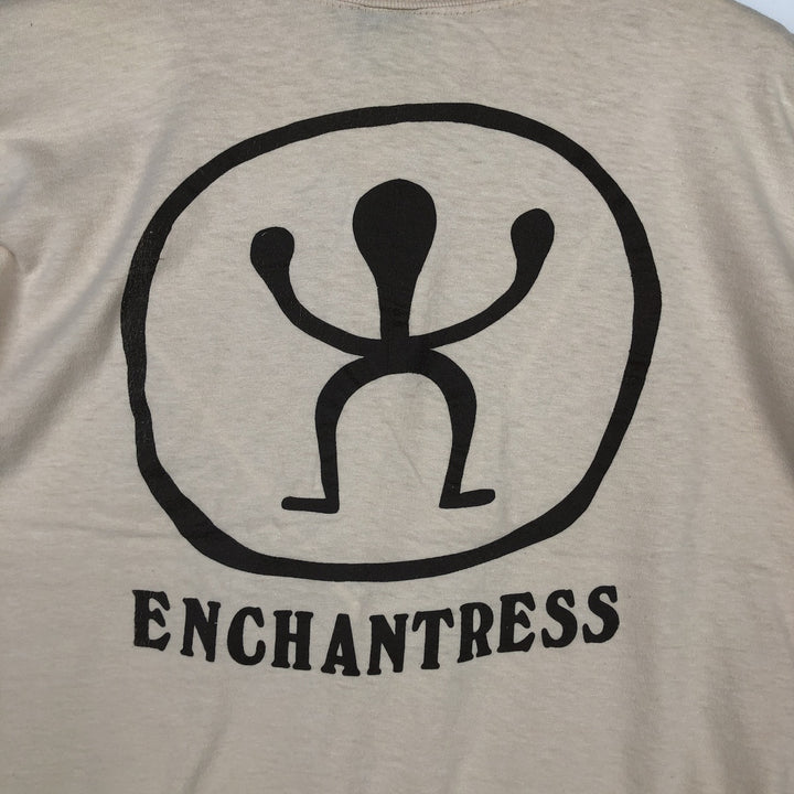 80'S Anvil Printed T-shirt Made in USA Men's XL Vintage cotton Beige type Vintage Second Hand