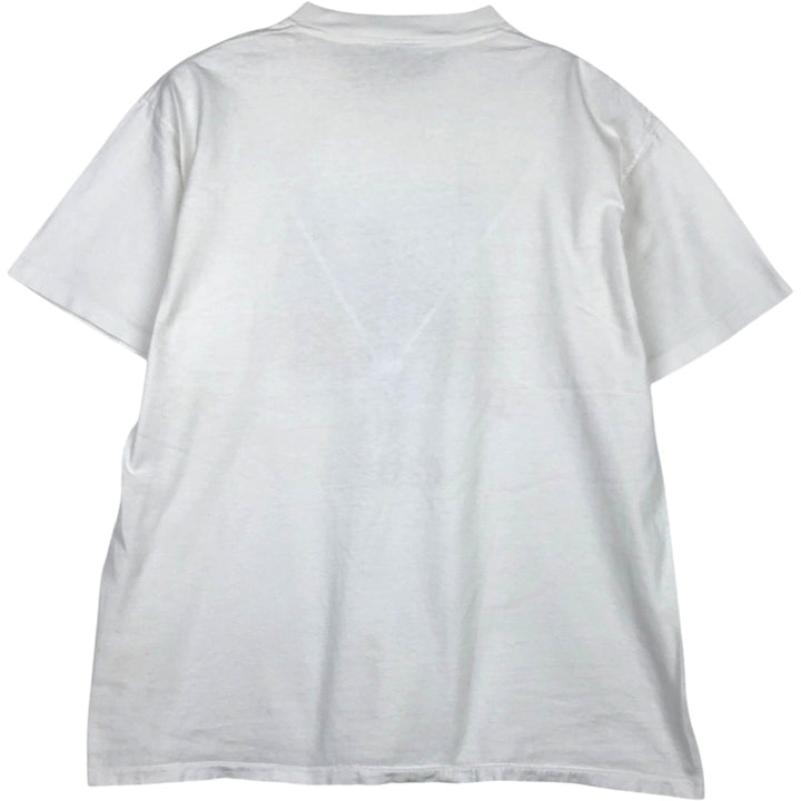 90'S ONEITA POWER-T Printed T-shirt Made in USA Men's XL Vintage cotton white type Vintage Second Hand