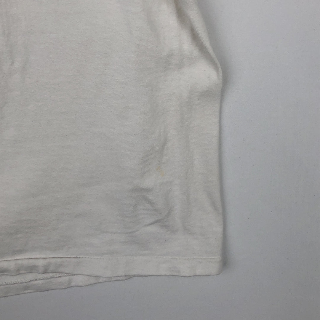 90'S ONEITA POWER-T Printed T-shirt Made in USA Men's XL Vintage cotton white type Vintage Second Hand