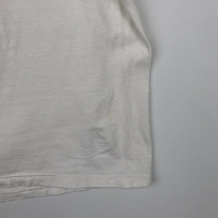 90'S ONEITA POWER-T Printed T-shirt Made in USA Men's XL Vintage cotton white type Vintage Second Hand