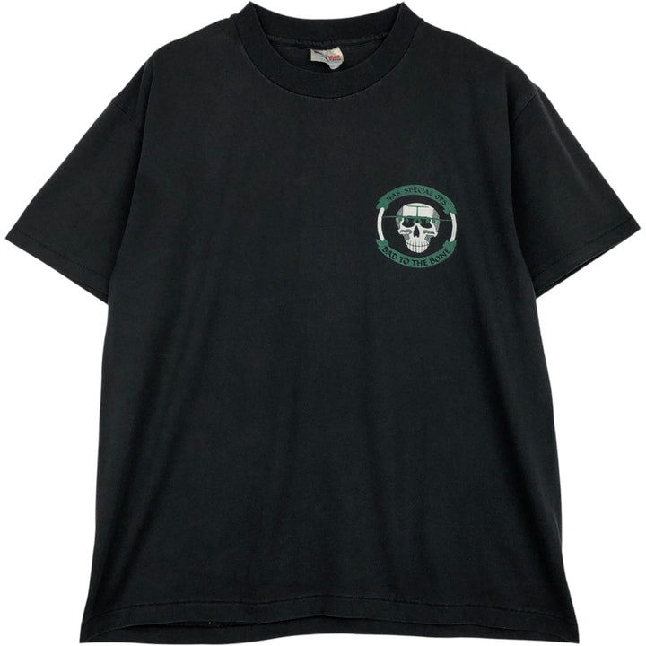 90'S Hanes HEAVYWEIGHT 50 cotton black type Vintage Second Hand