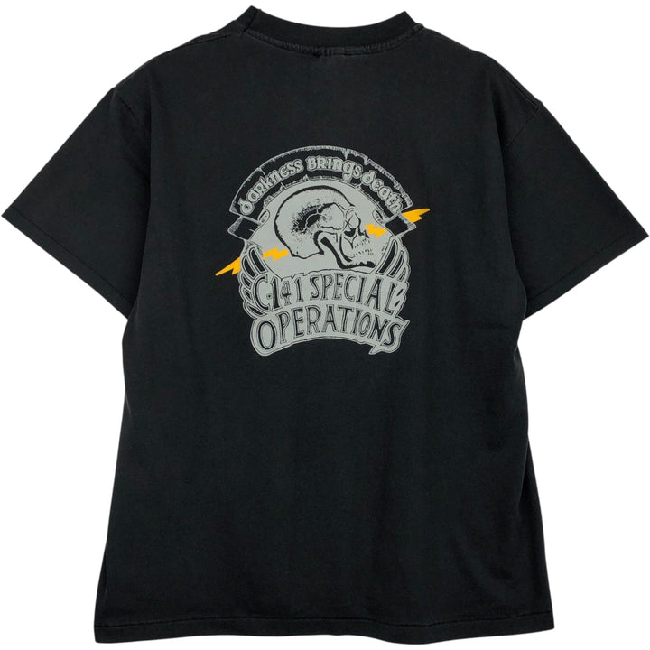 90'S Hanes HEAVYWEIGHT 50 cotton black type Vintage Second Hand