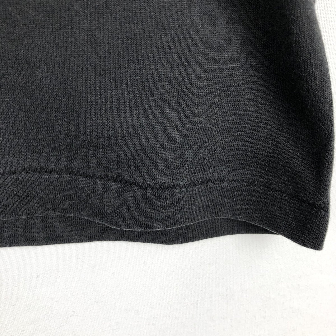 90'S Hanes HEAVYWEIGHT 50 cotton black type Vintage Second Hand