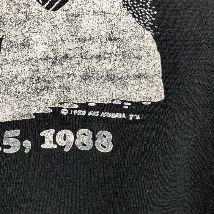 Vintage 1980'S Screen Stars print T-shirt, Made in USA, Men's XL cotton black type Vintage Second Hand