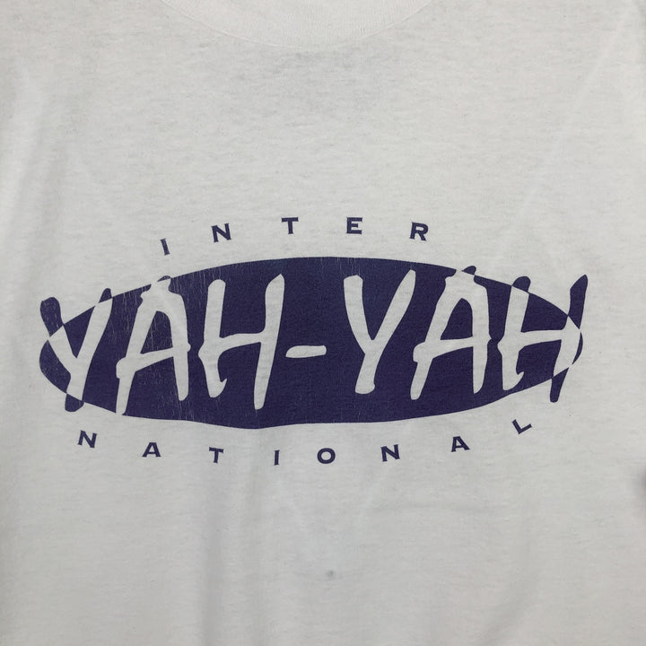 Printed T-shirt, Men's XL size unclear white type Vintage Second Hand