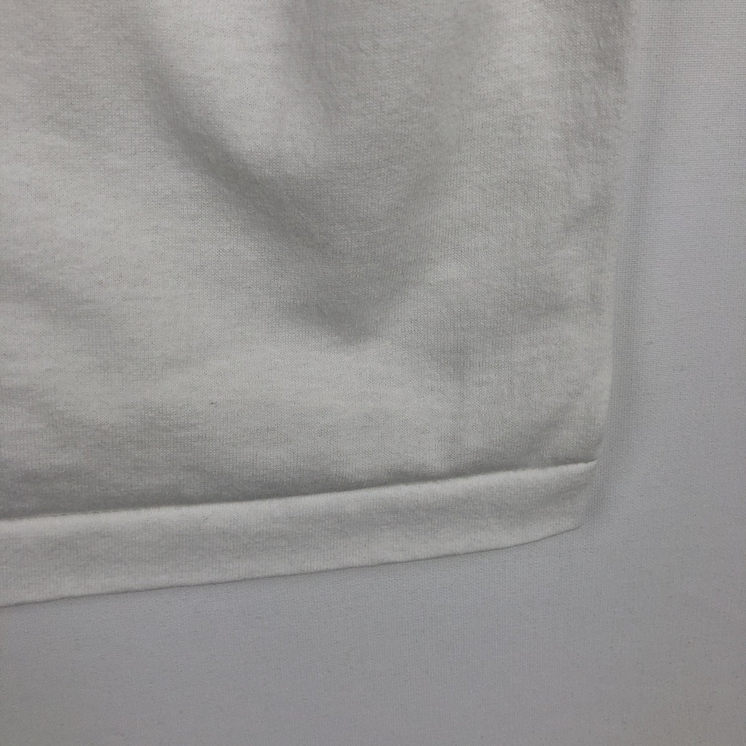 Printed T-shirt, Men's XL size unclear white type Vintage Second Hand