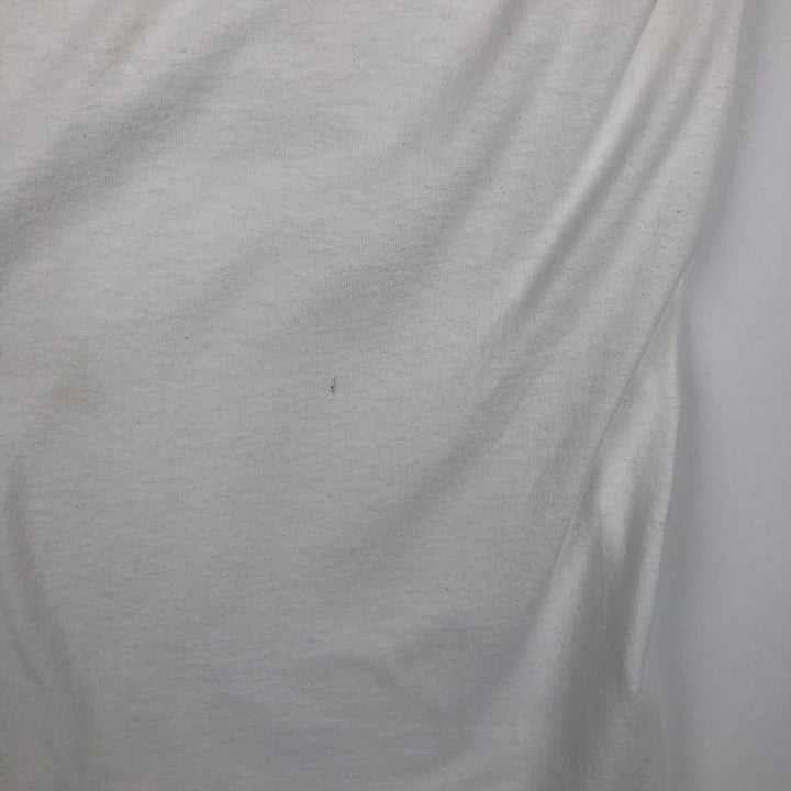 Printed T-shirt, Men's XL size unclear white type Vintage Second Hand