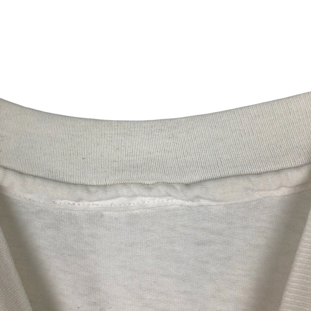 Vintage printed T-shirt, size L for men unclear white type Vintage Second Hand