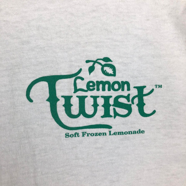 Vintage printed T-shirt, size L for men unclear white type Vintage Second Hand