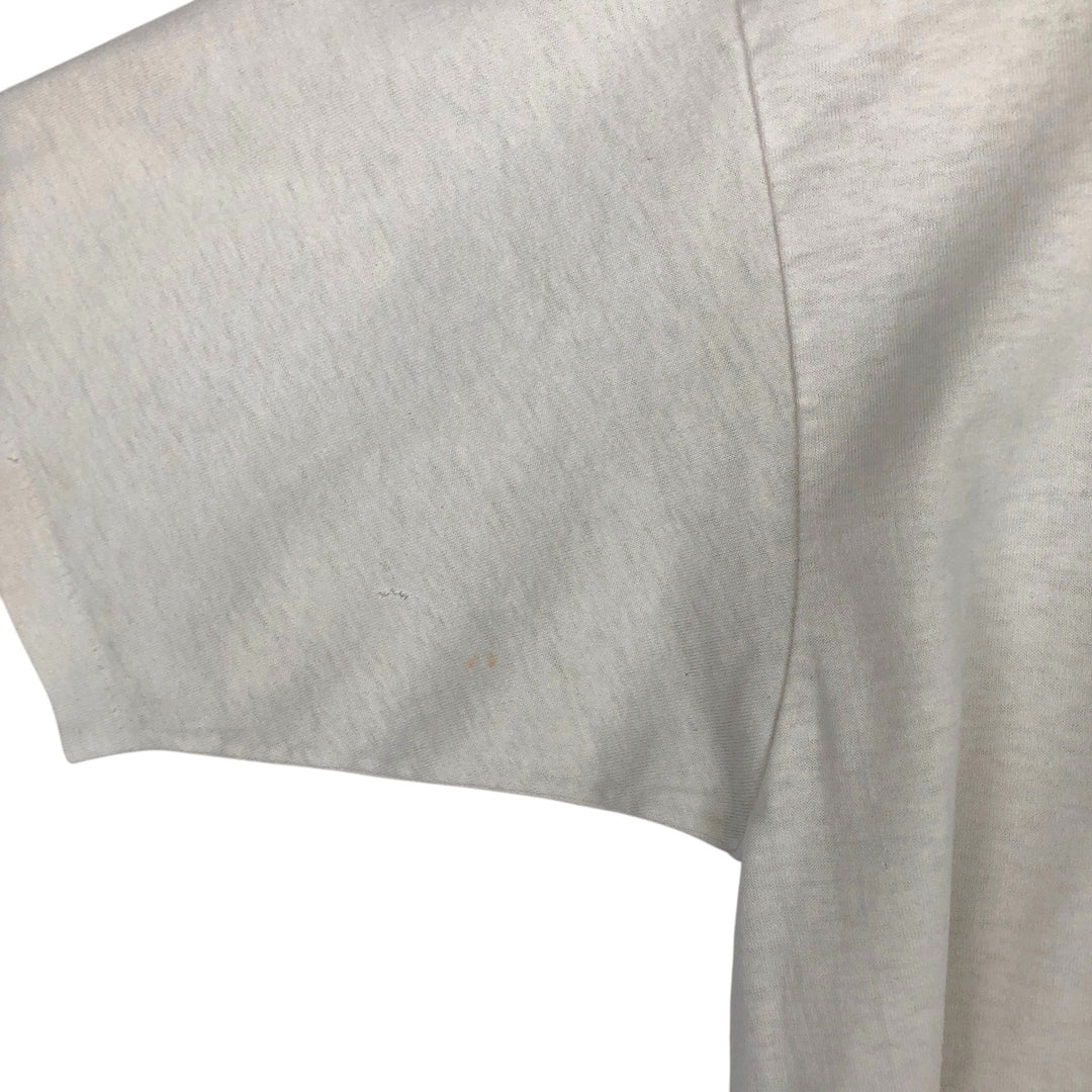 Vintage printed T-shirt, size L for men unclear white type Vintage Second Hand