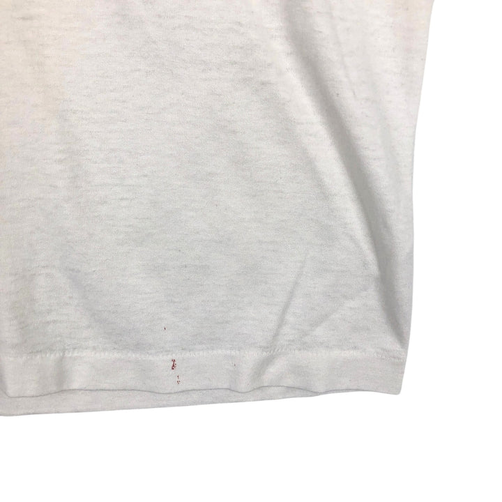 Vintage printed T-shirt, size L for men unclear white type Vintage Second Hand