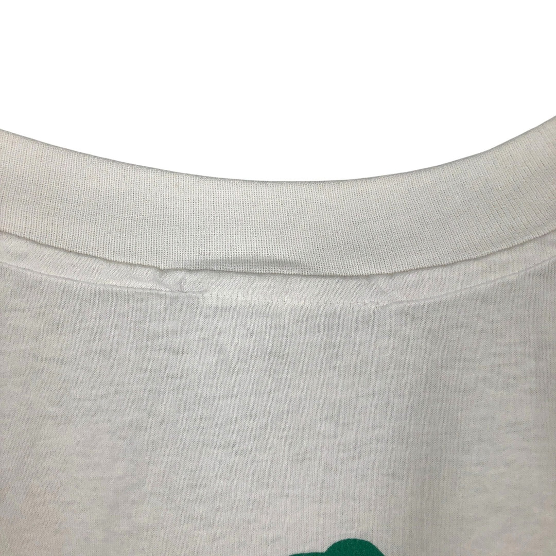 Vintage printed T-shirt, size L for men unclear white type Vintage Second Hand