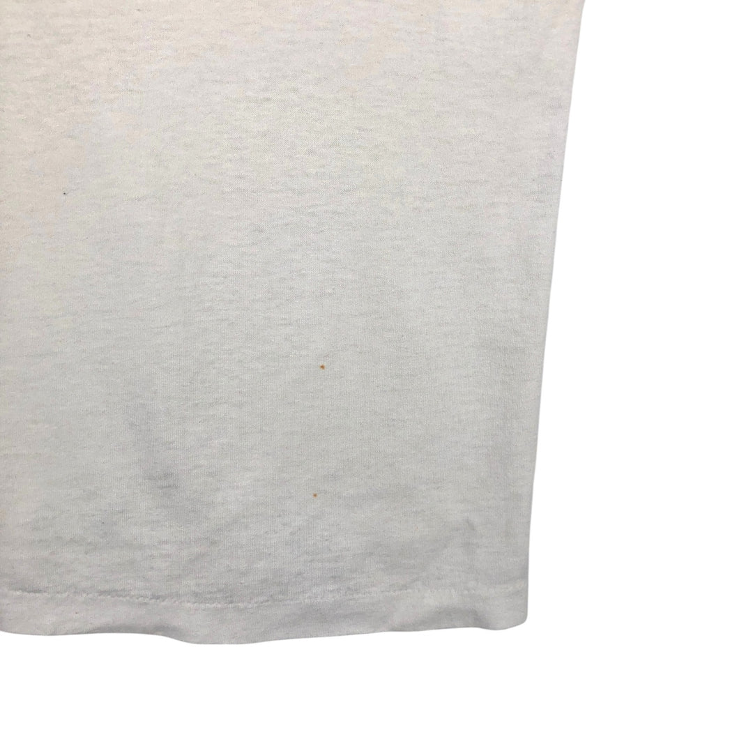 Vintage printed T-shirt, size L for men unclear white type Vintage Second Hand