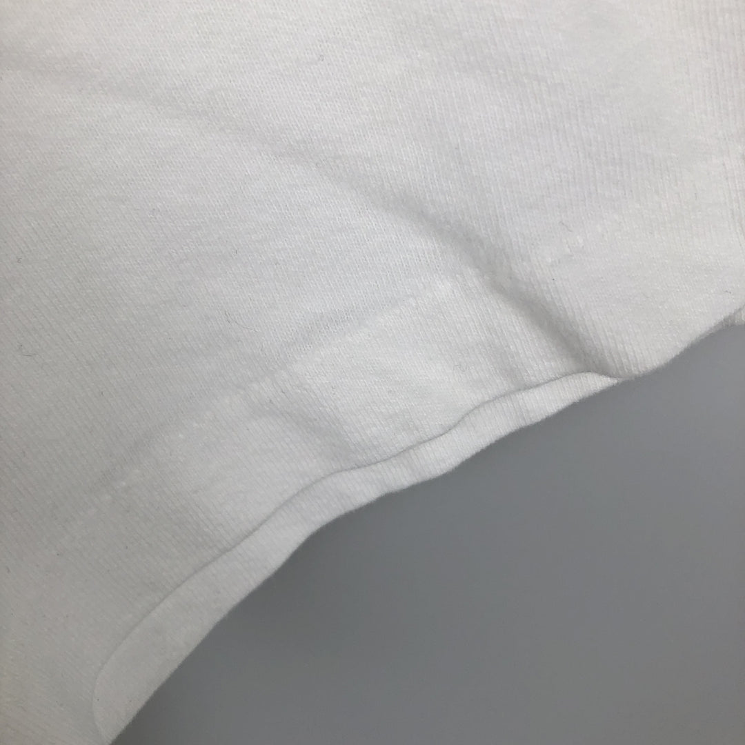 90'S Hanes BEEFY-T Message Print T-Shirt Made in USA Men's XL Vintage wool white type Vintage Second Hand