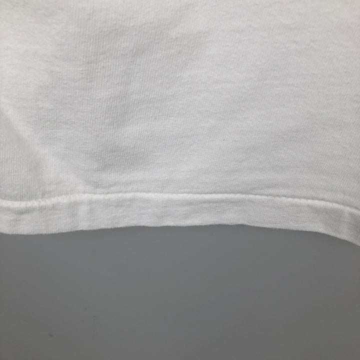 90'S Hanes BEEFY-T Message Print T-Shirt Made in USA Men's XL Vintage wool white type Vintage Second Hand