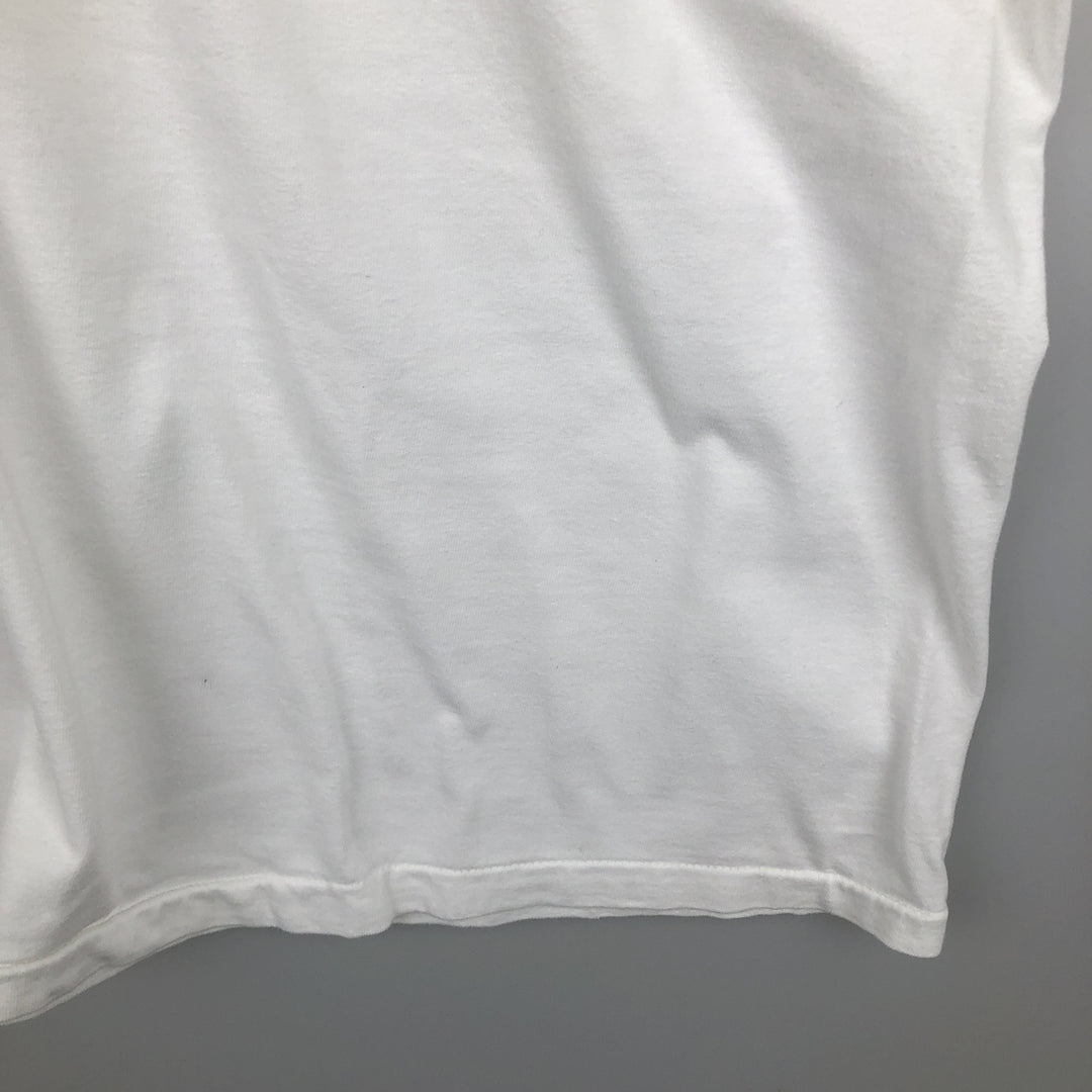 90'S Hanes BEEFY-T Message Print T-Shirt Made in USA Men's XL Vintage wool white type Vintage Second Hand