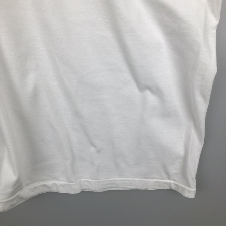 90'S Hanes BEEFY-T Message Print T-Shirt Made in USA Men's XL Vintage wool white type Vintage Second Hand