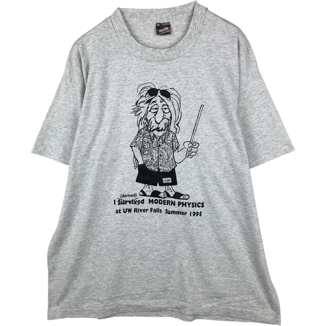 90'S Fruit of the Loom Best Printed T-shirt, Made in USA, Men's XL, Vintage cotton white type Vintage Second Hand