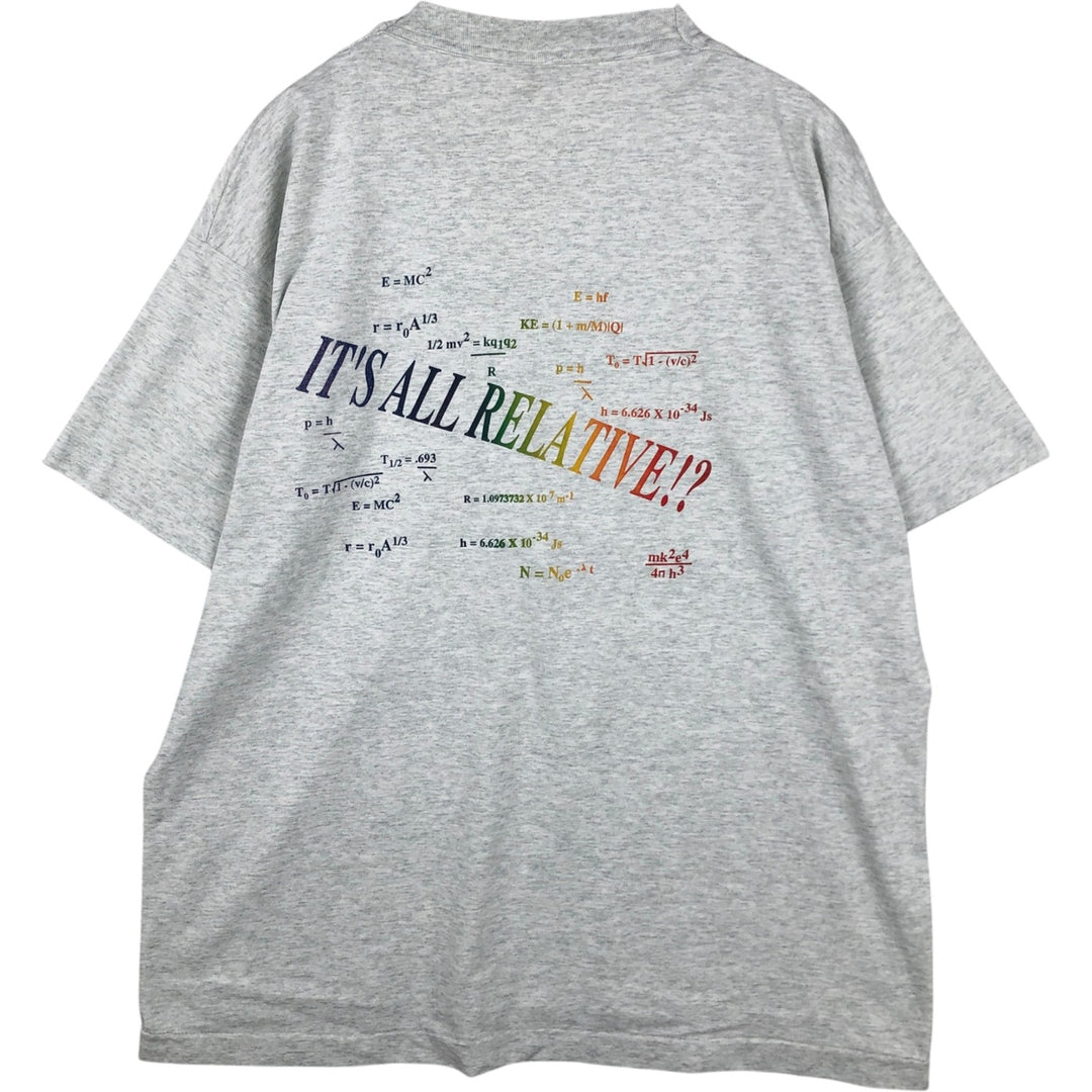 90'S Fruit of the Loom Best Printed T-shirt, Made in USA, Men's XL, Vintage cotton white type Vintage Second Hand