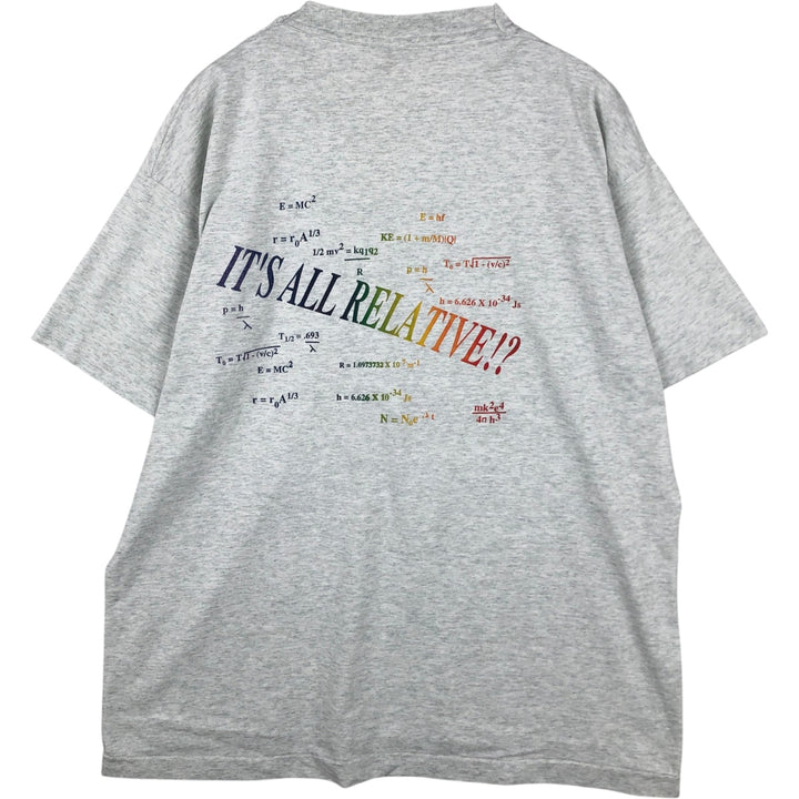90'S Fruit of the Loom Best Printed T-shirt, Made in USA, Men's XL, Vintage cotton white type Vintage Second Hand