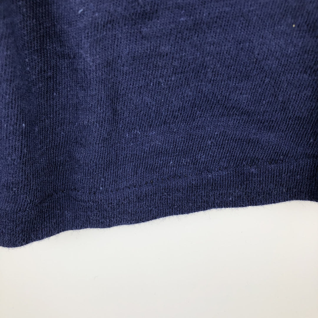 70'S Hanes Message Print T-Shirt, Made in USA, Men's XL (approx.), Vintage cotton navy blue type Vintage Second Hand