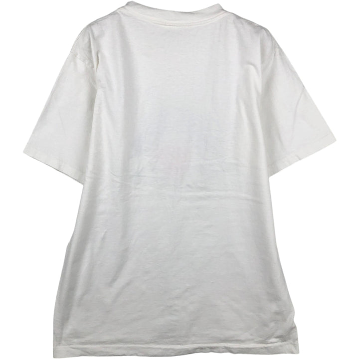 90'S ALORE Print T-Shirt, Made in USA, Men's Size L (Equivalent), Vintage cotton white type Vintage Second Hand