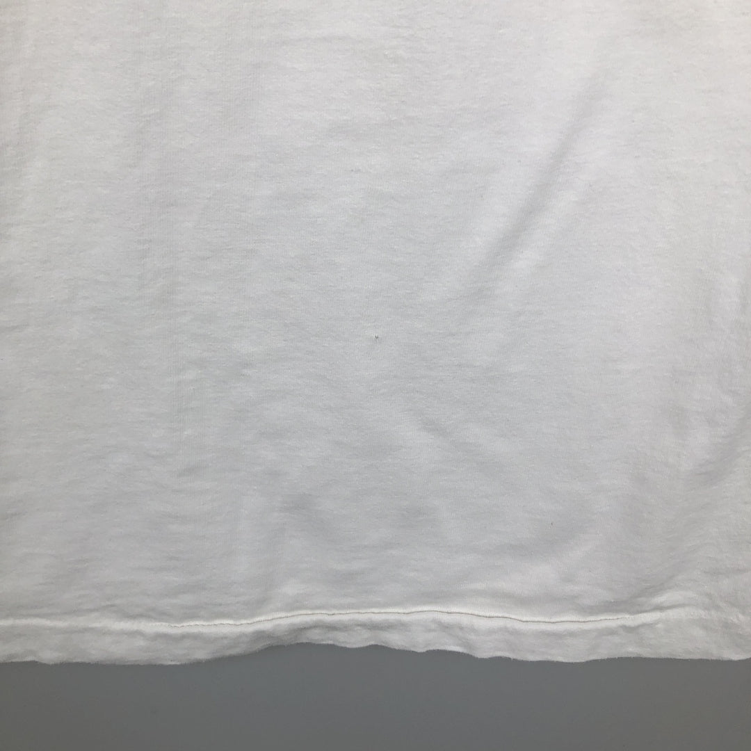 90'S ALORE Print T-Shirt, Made in USA, Men's Size L (Equivalent), Vintage cotton white type Vintage Second Hand