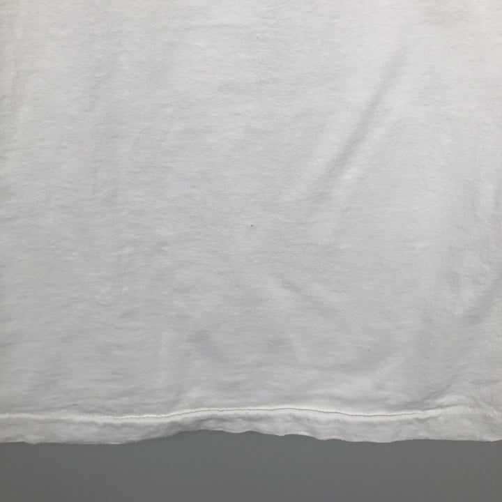 90'S ALORE Print T-Shirt, Made in USA, Men's Size L (Equivalent), Vintage cotton white type Vintage Second Hand