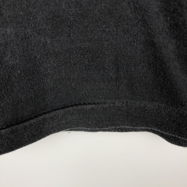 80'S printed T-shirt, men's size L equivalent, vintage. cotton black type Vintage Second Hand