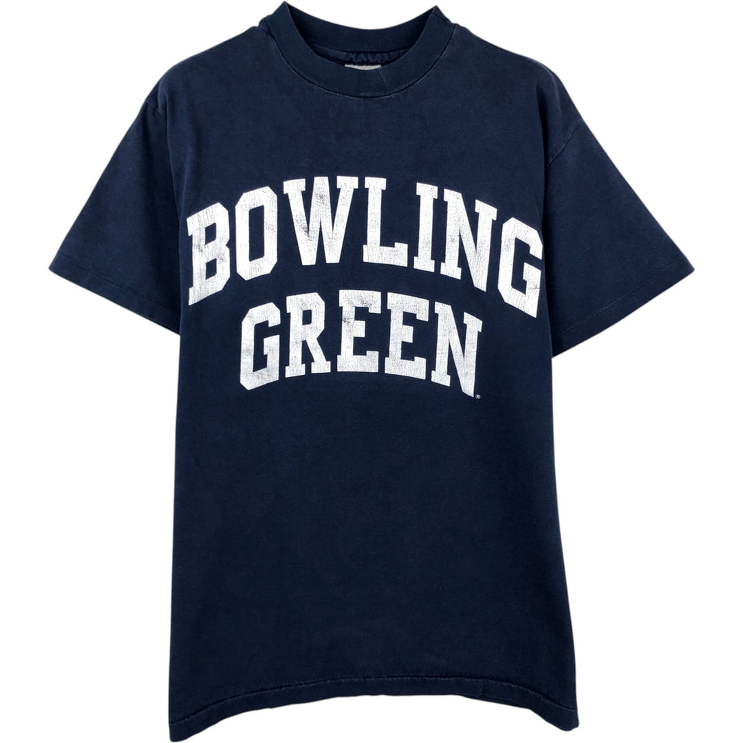 90'S The Cotton Exchange College T-shirt, Made in USA, Men's Size M (approx.), Vintage cotton navy blue type Vintage Second Hand