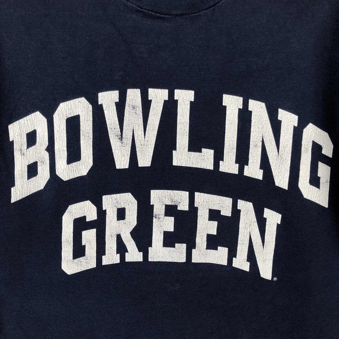 90'S The Cotton Exchange College T-shirt, Made in USA, Men's Size M (approx.), Vintage cotton navy blue type Vintage Second Hand