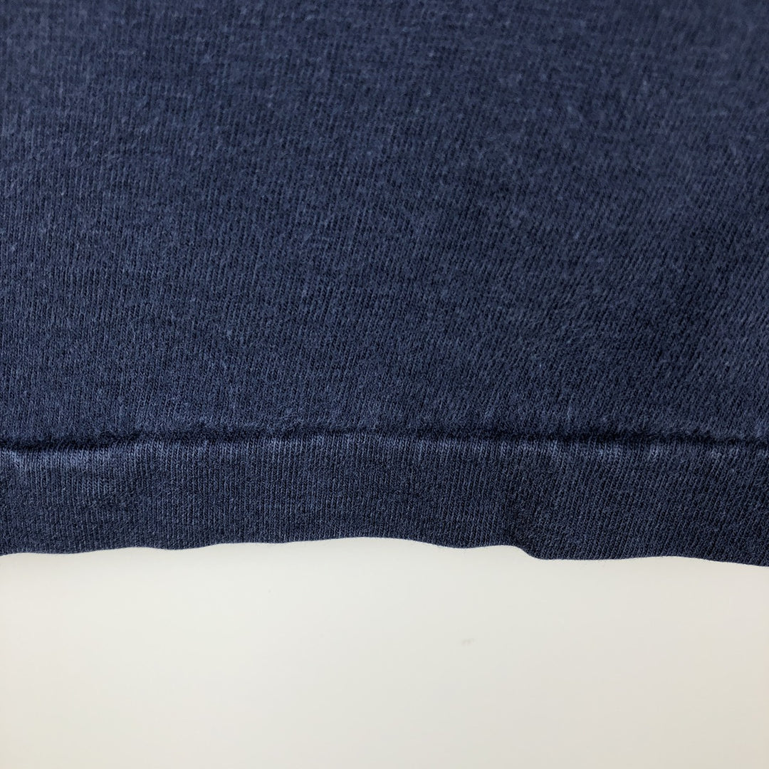 90'S The Cotton Exchange College T-shirt, Made in USA, Men's Size M (approx.), Vintage cotton navy blue type Vintage Second Hand