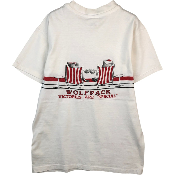 80s-90'S The Cotton Exchange College T-shirt, Made in USA, Men's Size M (approx.), Vintage cotton white type Vintage Second Hand