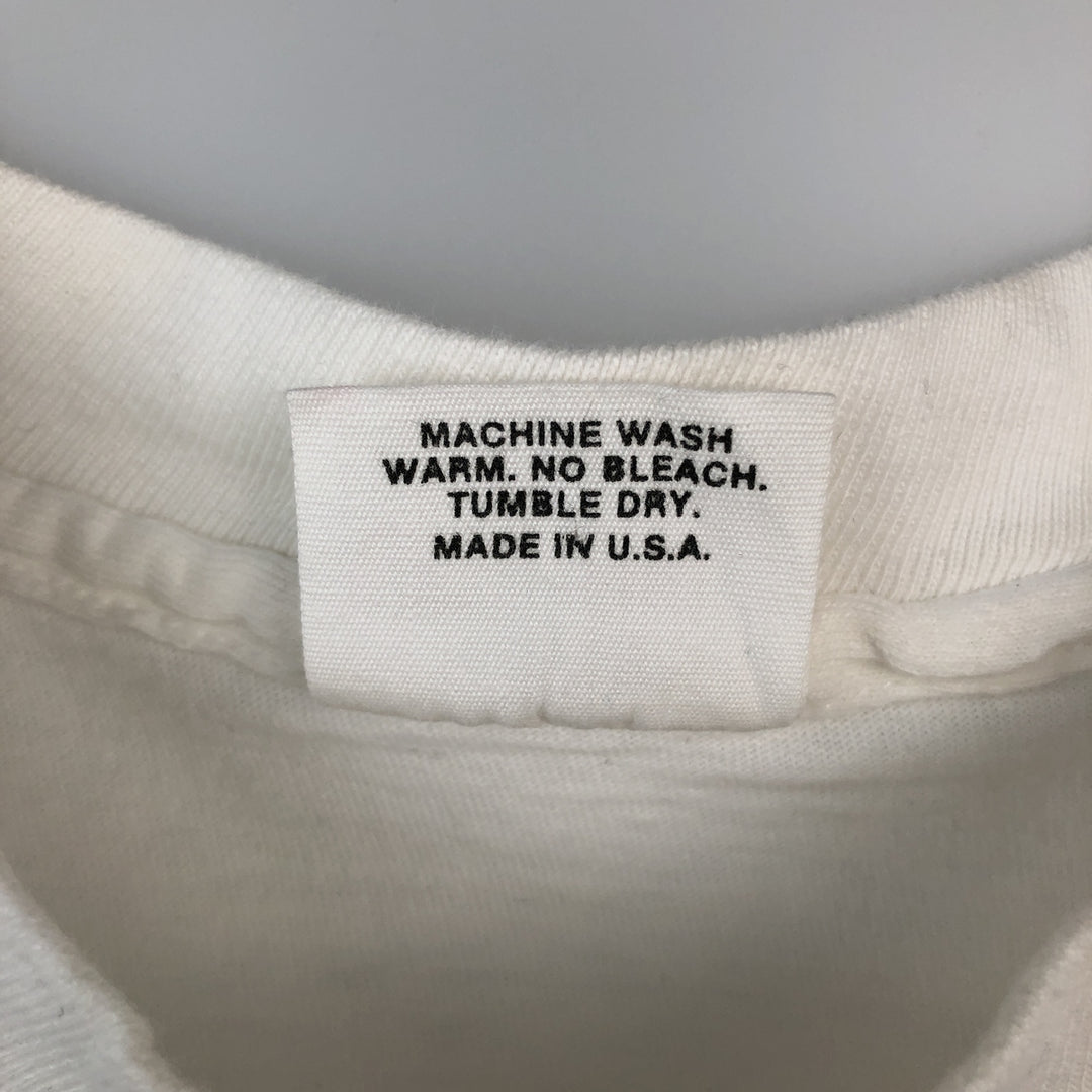 80s-90'S The Cotton Exchange College T-shirt, Made in USA, Men's Size M (approx.), Vintage cotton white type Vintage Second Hand