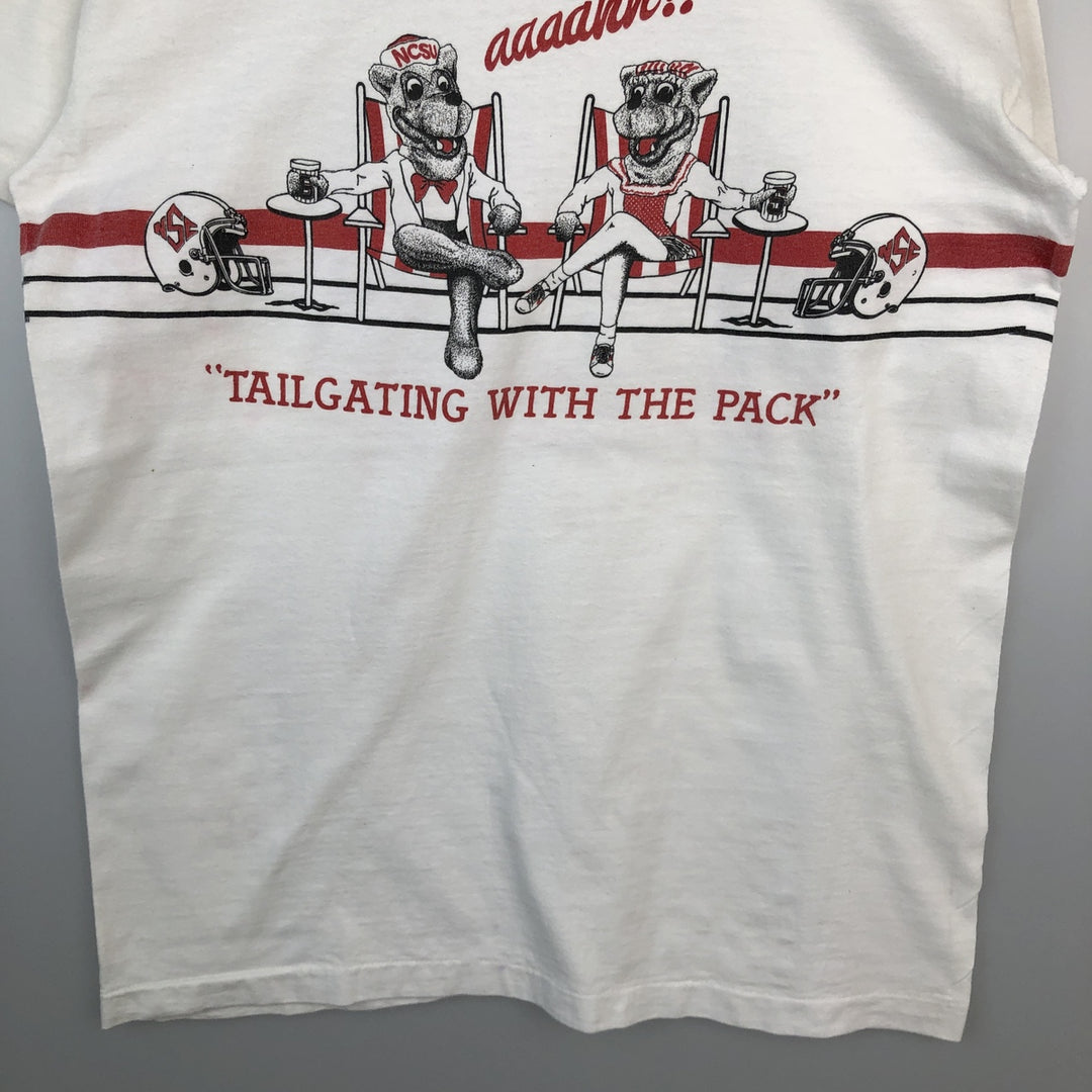 80s-90'S The Cotton Exchange College T-shirt, Made in USA, Men's Size M (approx.), Vintage cotton white type Vintage Second Hand