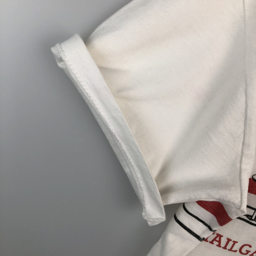80s-90'S The Cotton Exchange College T-shirt, Made in USA, Men's Size M (approx.), Vintage cotton white type Vintage Second Hand