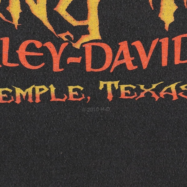 Harley-Davidson Hanes BEEFY-T Motorcycle T-Shirt, Men's Size M (approx.) cotton black type Vintage Second Hand