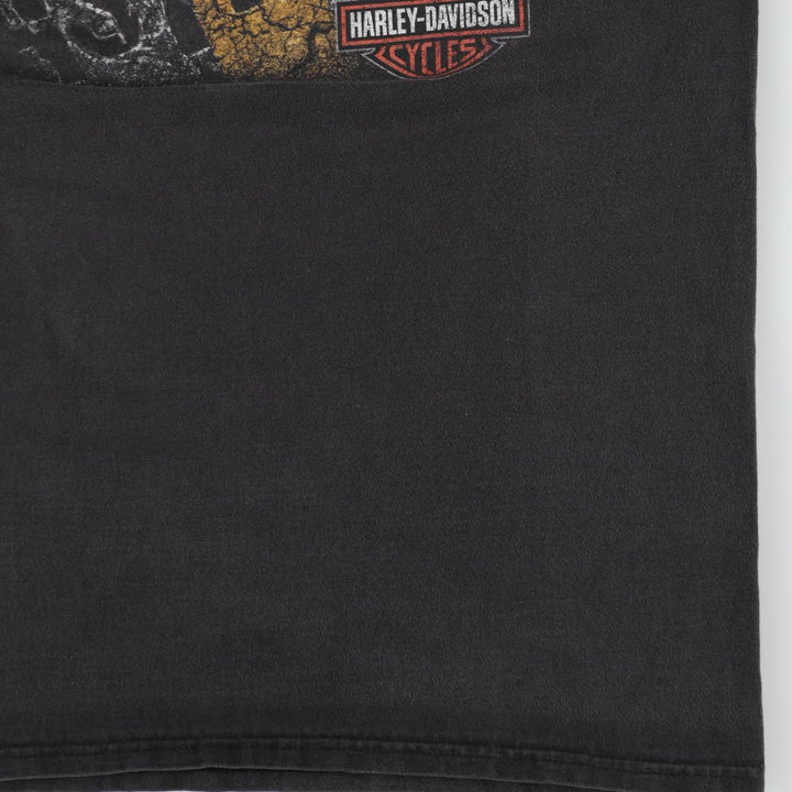 Harley-Davidson Hanes BEEFY-T Motorcycle T-Shirt, Men's Size M (approx.) cotton black type Vintage Second Hand